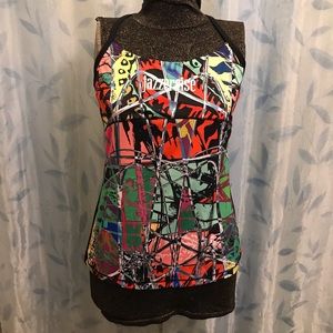 Jazzercise Athletic Top with built-in shelf bra